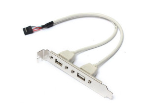 Планка USB 2 x USB 2.0 Slot Bracket за компютър 9 пинова